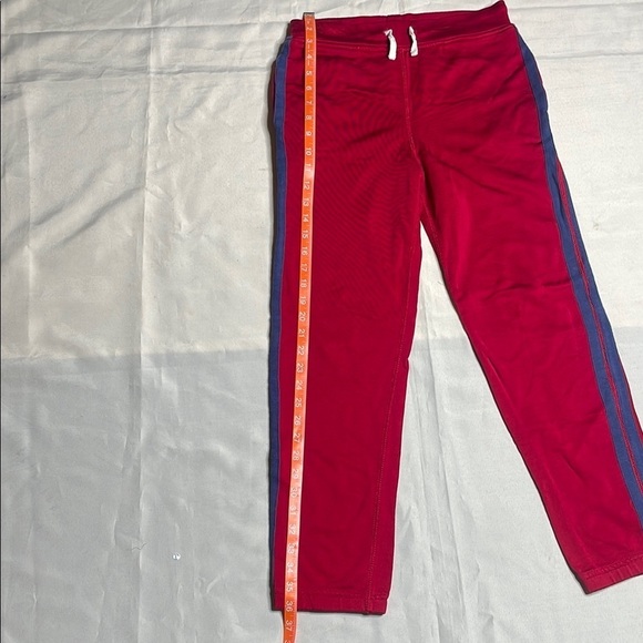 CREWCUTS Red Kids Track Pants with Blue Stripes Size 12 - Picture 5 of 9